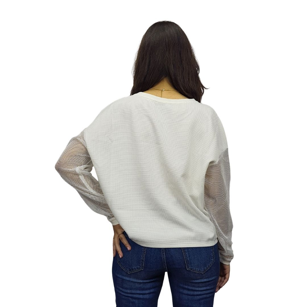 Blusa Vero Moda Blanco Style MADISON L/S TOP(PM-CT-2)