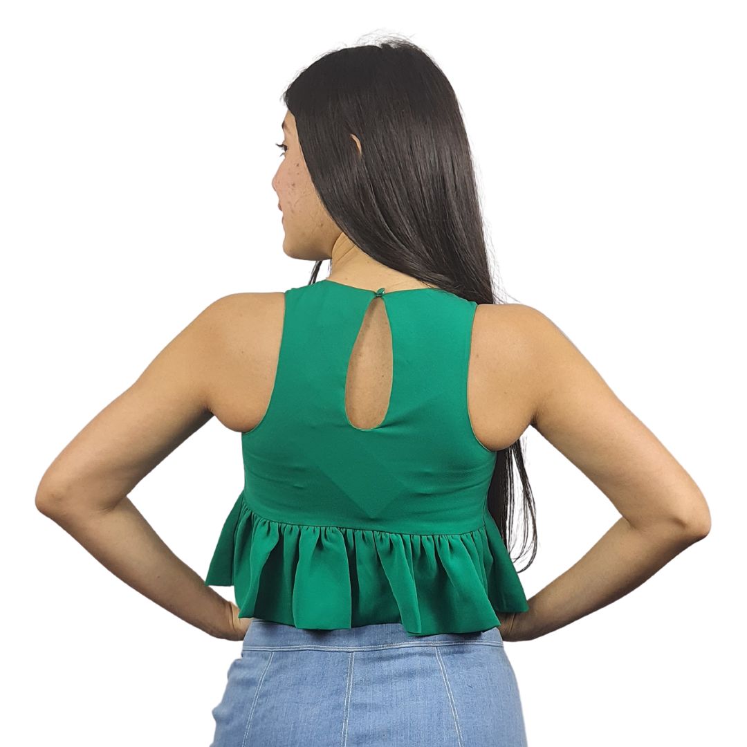 Top Veromoda Verde Style KAY S/L TOP(CR)