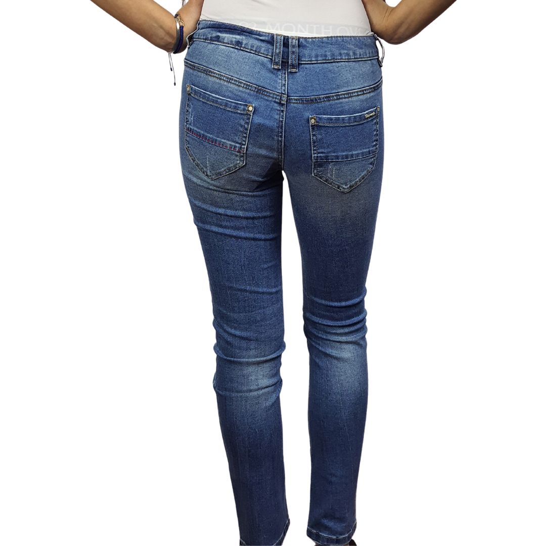 Jeans Vero Moda Azul Style SWIFT SLIM JEANS(BN-CT-2)