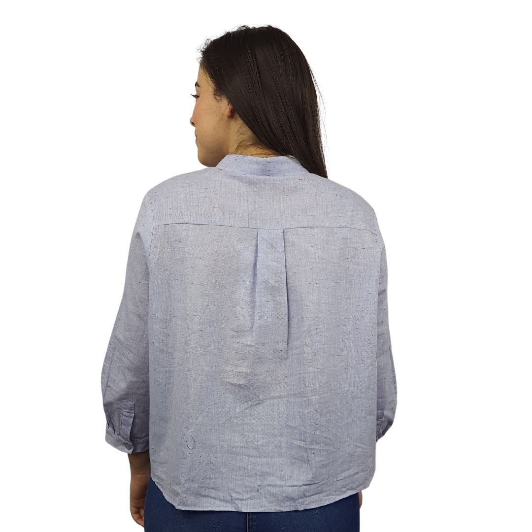 Blusa Vero Moda Azul Claro Style LAYZ ALEX 3/4 SHIRT(MW-CT-3)