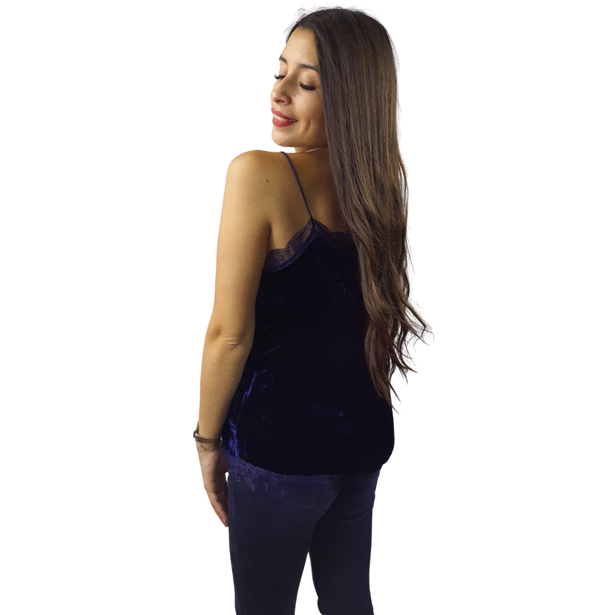 Top Vero Moda Azul Oscuro Style CORA SINGLET(HOMEWEAR)