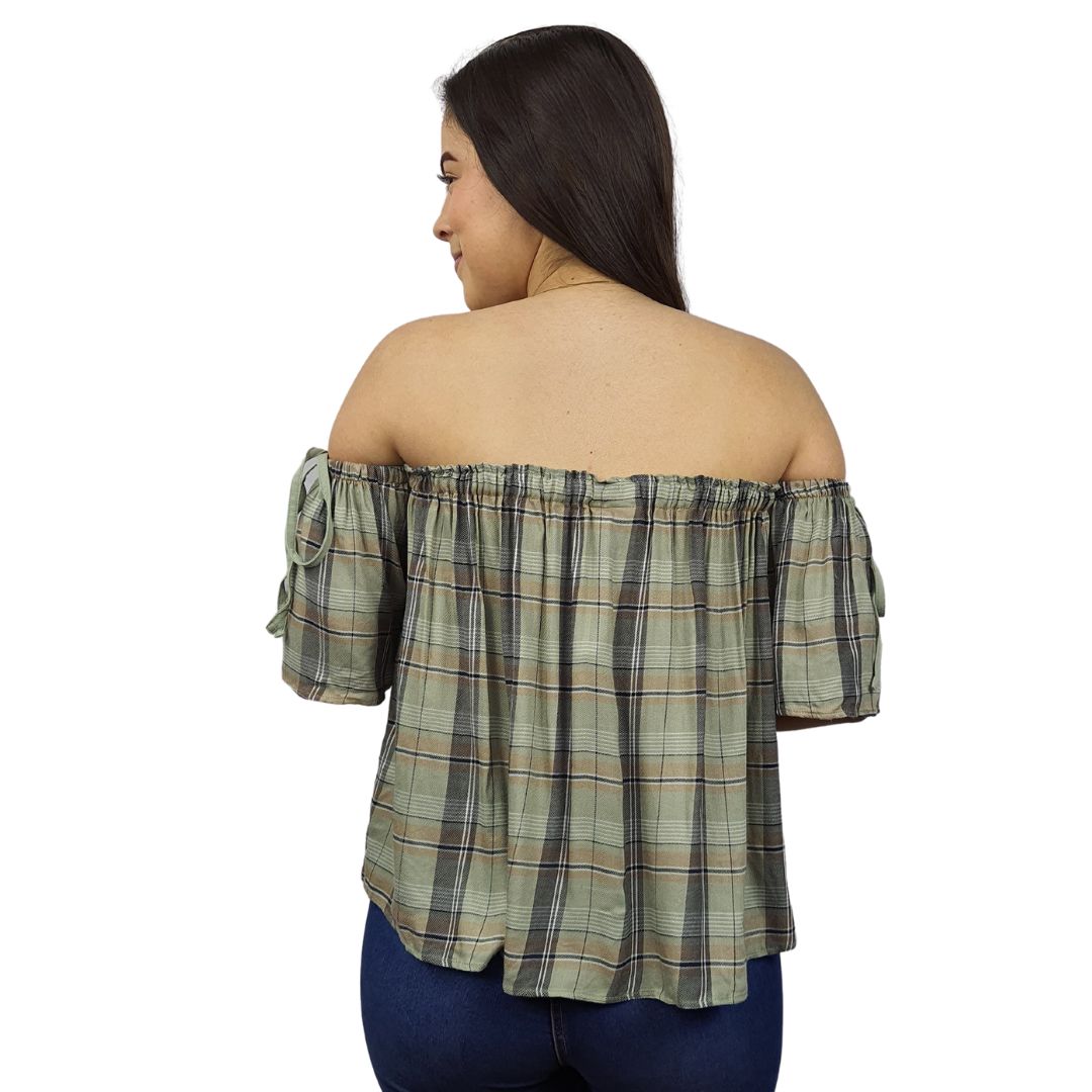 Top Vero Moda Verde Style SHORAN 1/2 TOP(BJ)