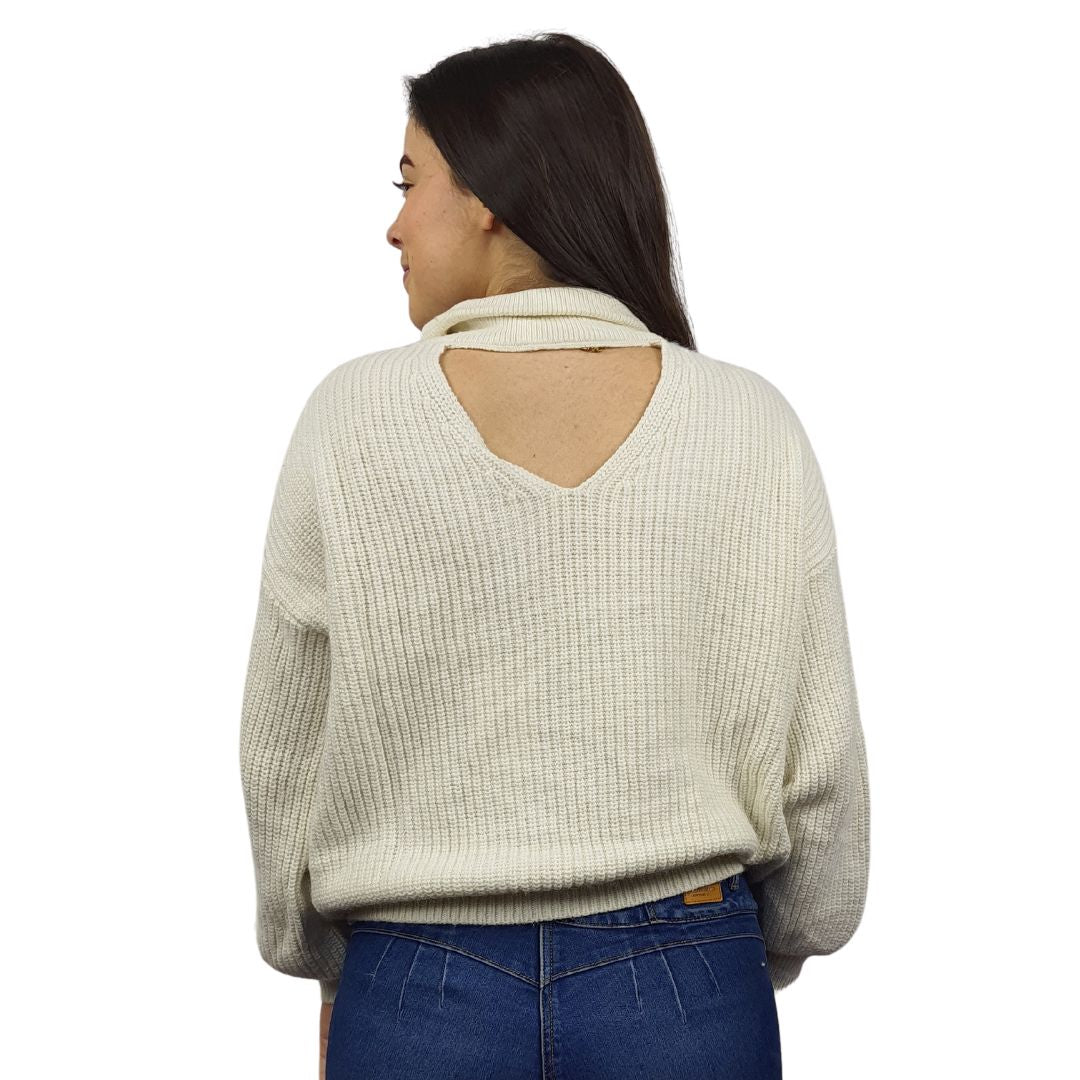 Sweater Vero Moda Blanco Style MONA L/S KNIT(VMC-AL)