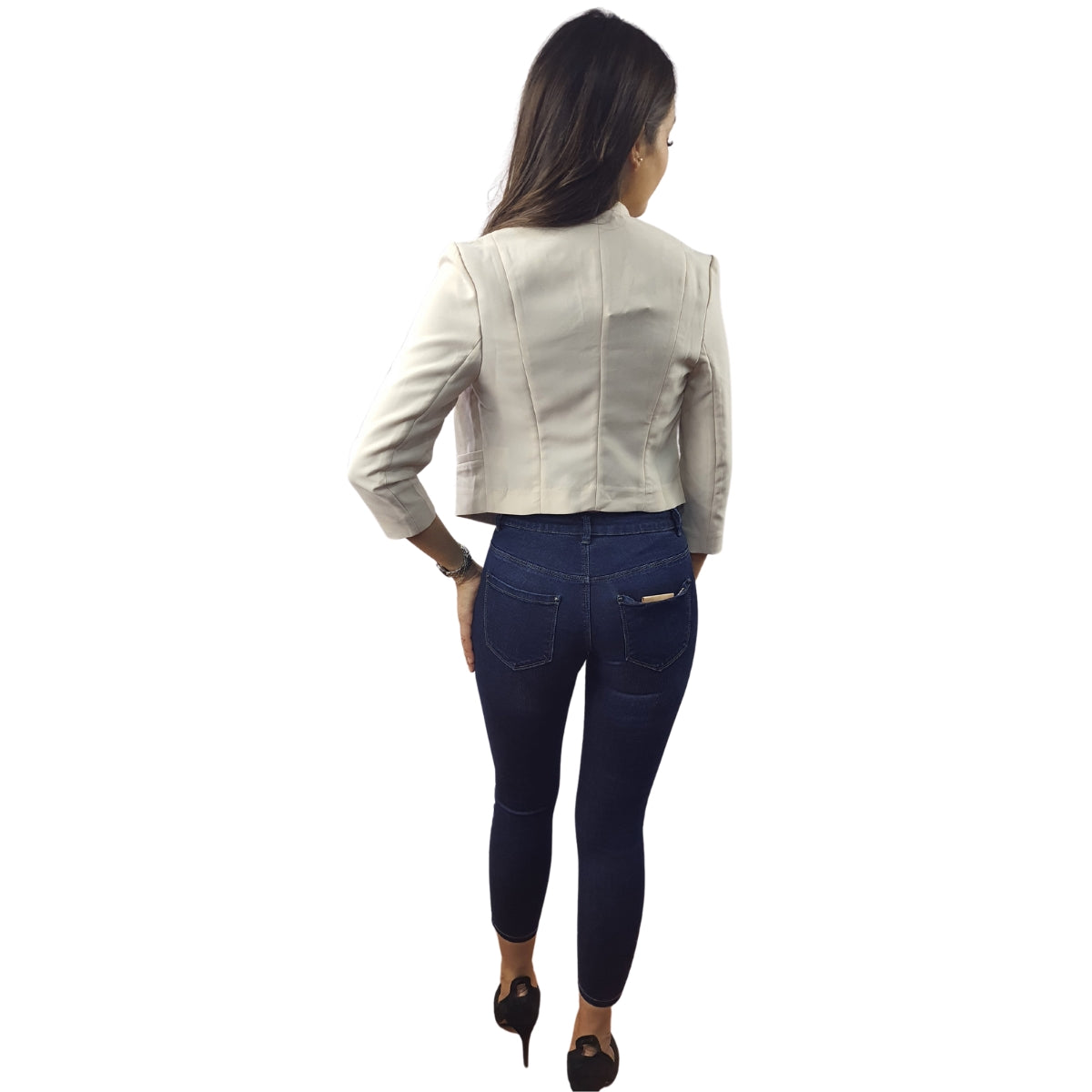 Blazer Vero Moda Crema Style COMOS 3/4 BLAZER(VMC-HH)