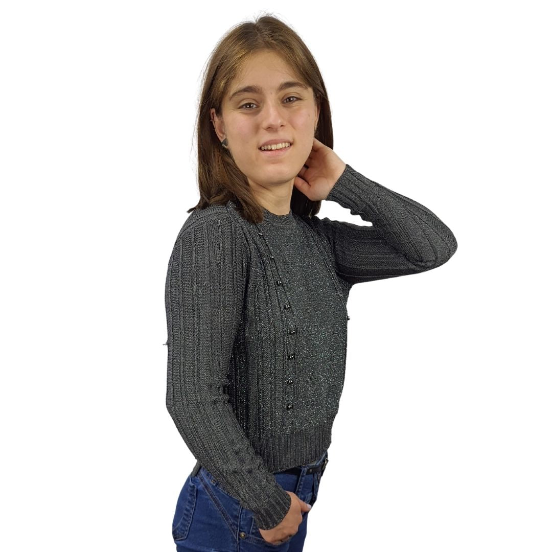 Sweater Rapsodia Rima Gris