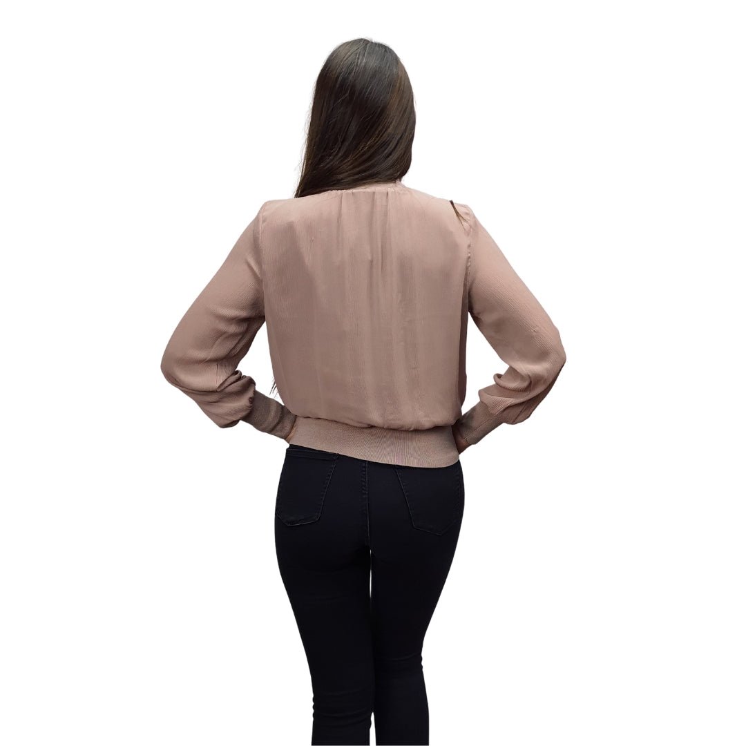 Blusa Vero Moda Rosa Vieja Style ROSTOV SOLID L/S TOP(RN)