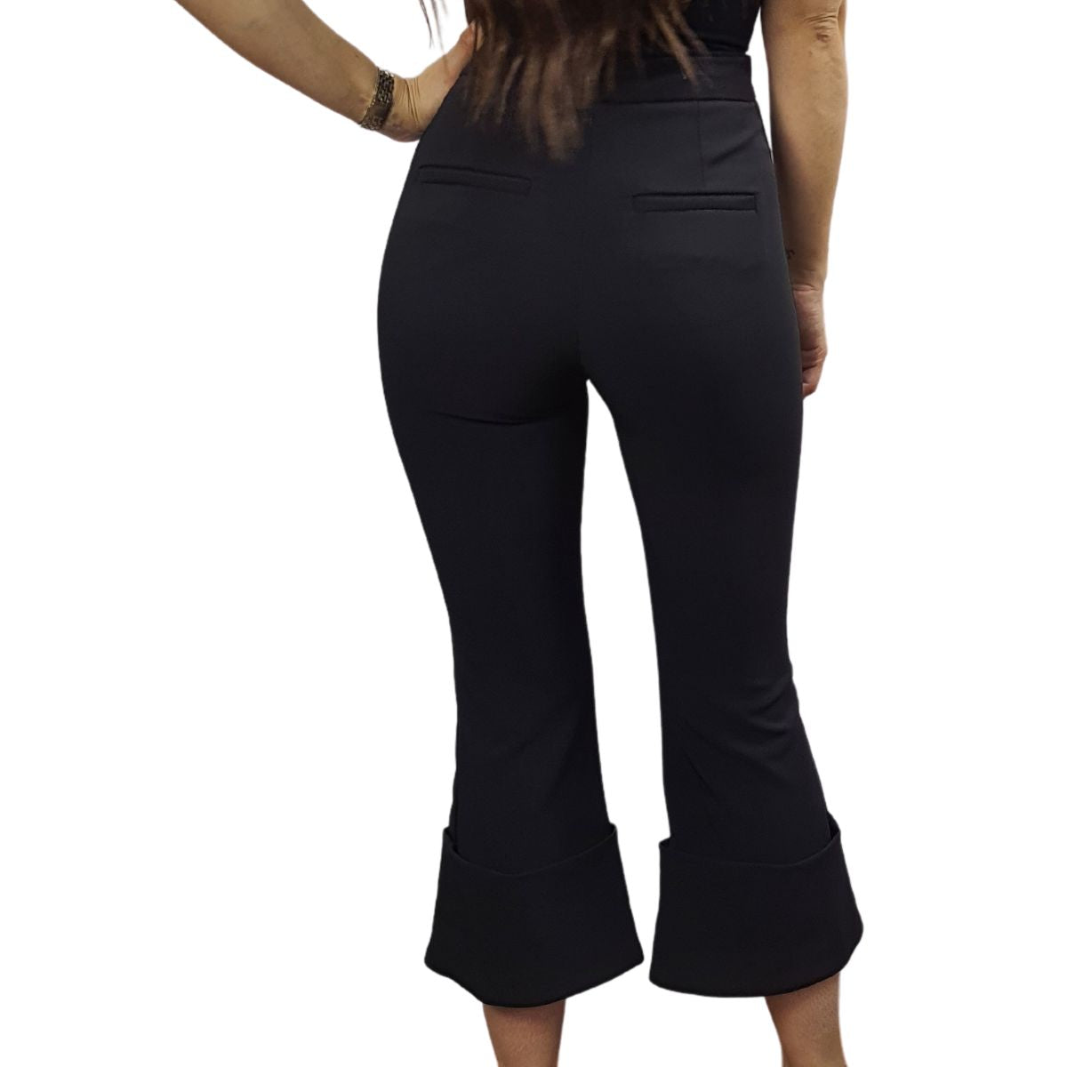 Pantalon Vero Moda Negro Style FASHION FLIP 7/8 S/B PANTS(NC)