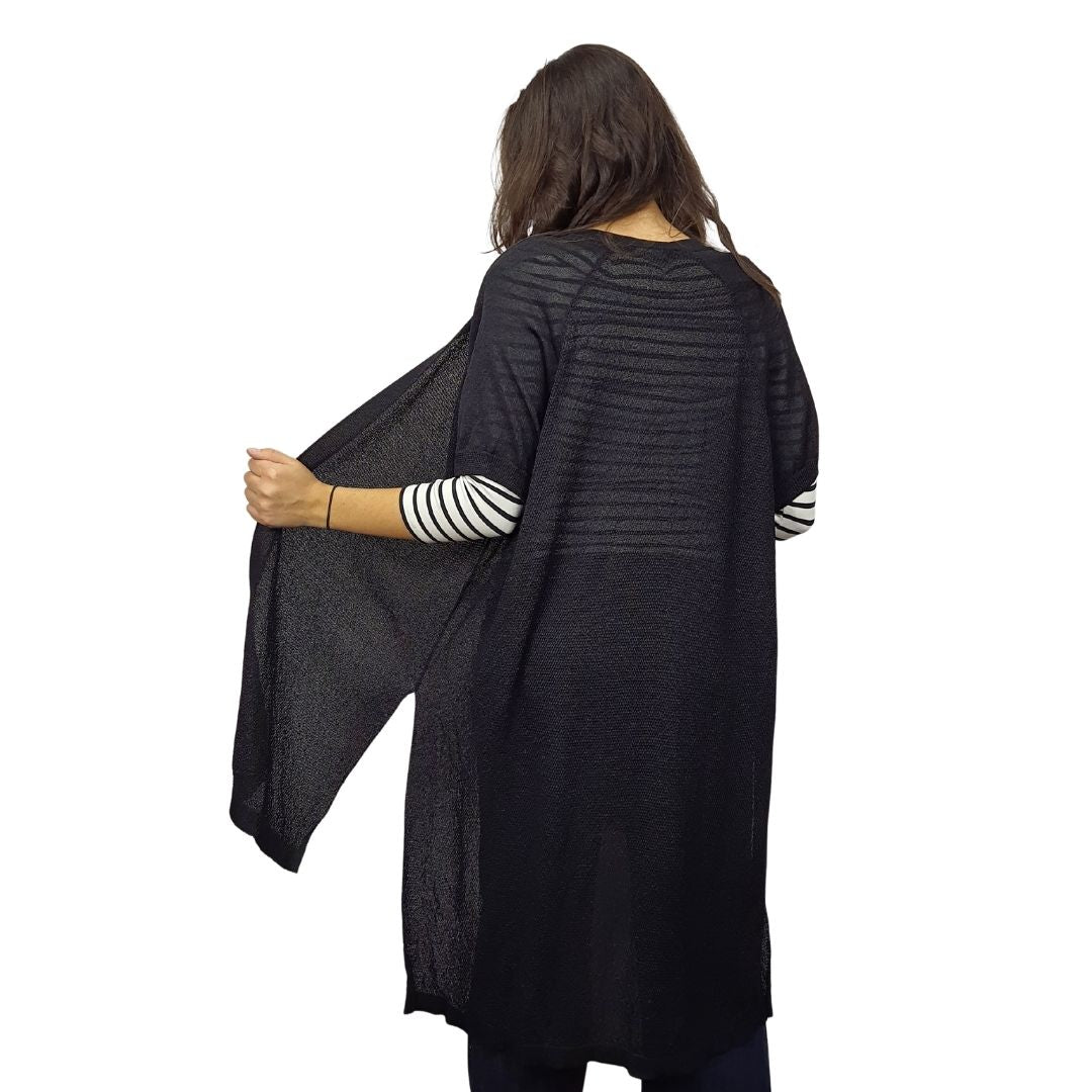 Tapado Vero Moda Negro Style DEBBY S/S KNIT CARDIGAN(NE-EC-2)