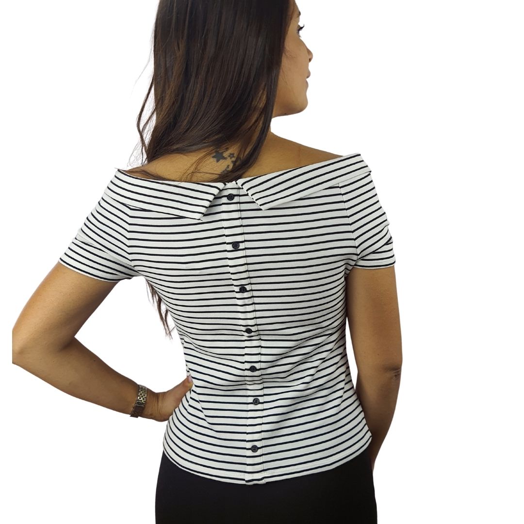 Blusa Vero Moda Negro Style INA S/S TOP(SD)