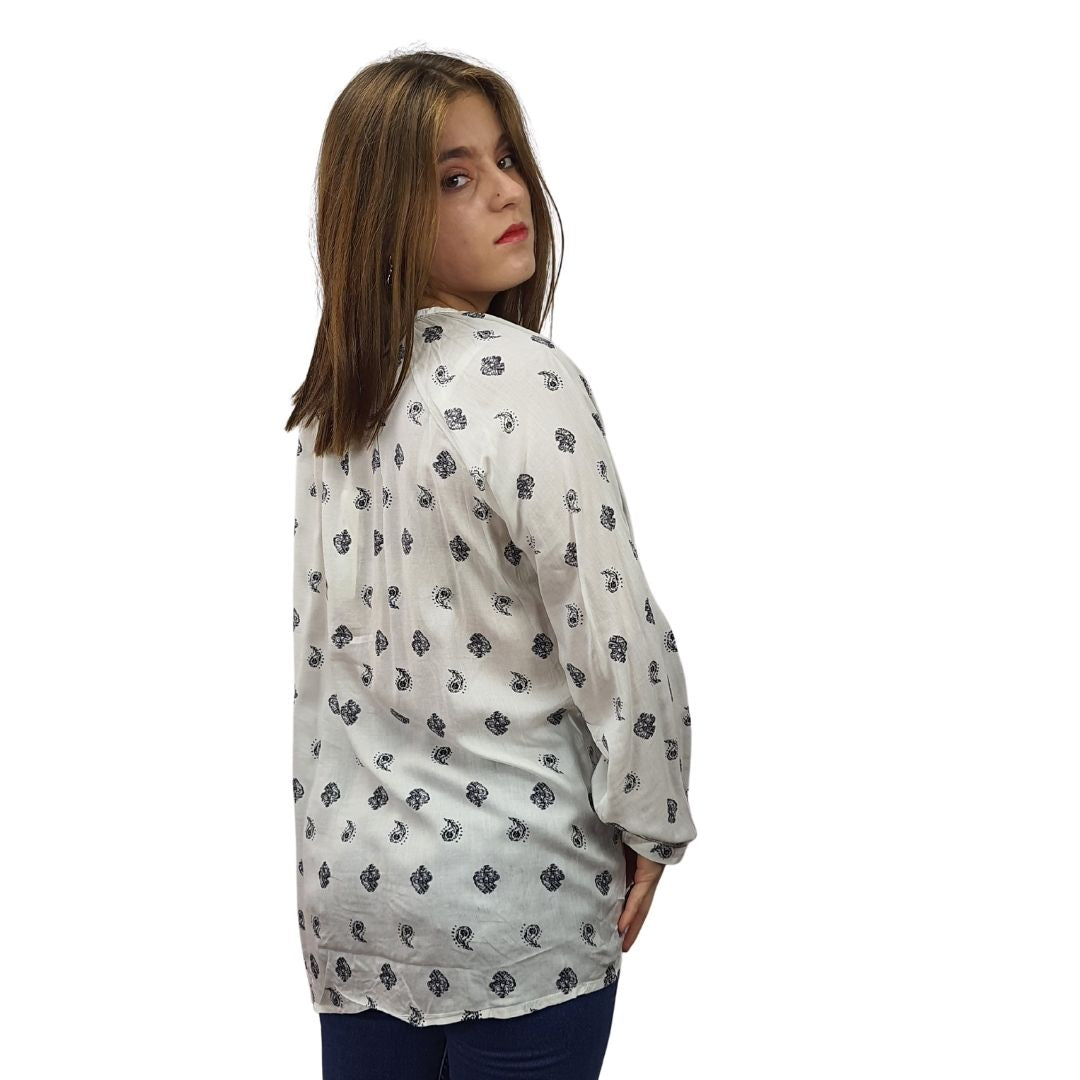 Blusa Rapsodia Zane Alik Blanco
