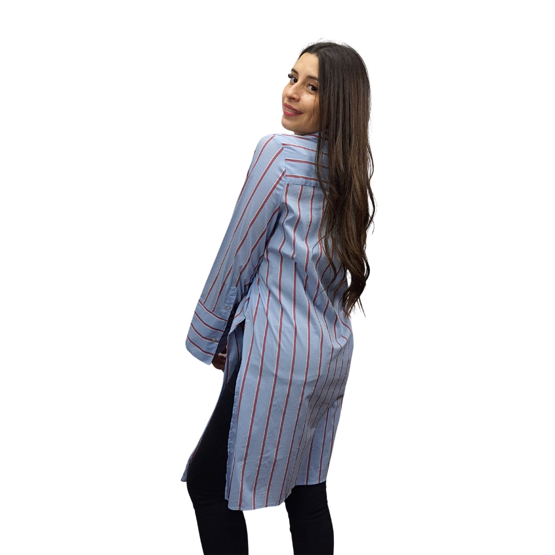 Tapado Vero Moda Azul Style CUYLA L/S SHIRT(SL)