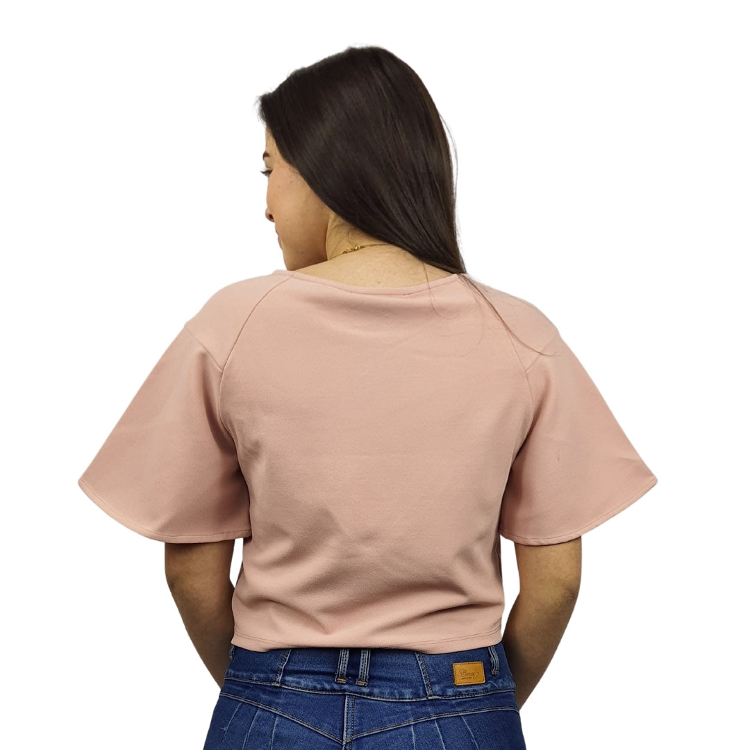 Blusa Vero Moda Rosa Vieja Style CAMILLE BOX S/S TOP(MP)