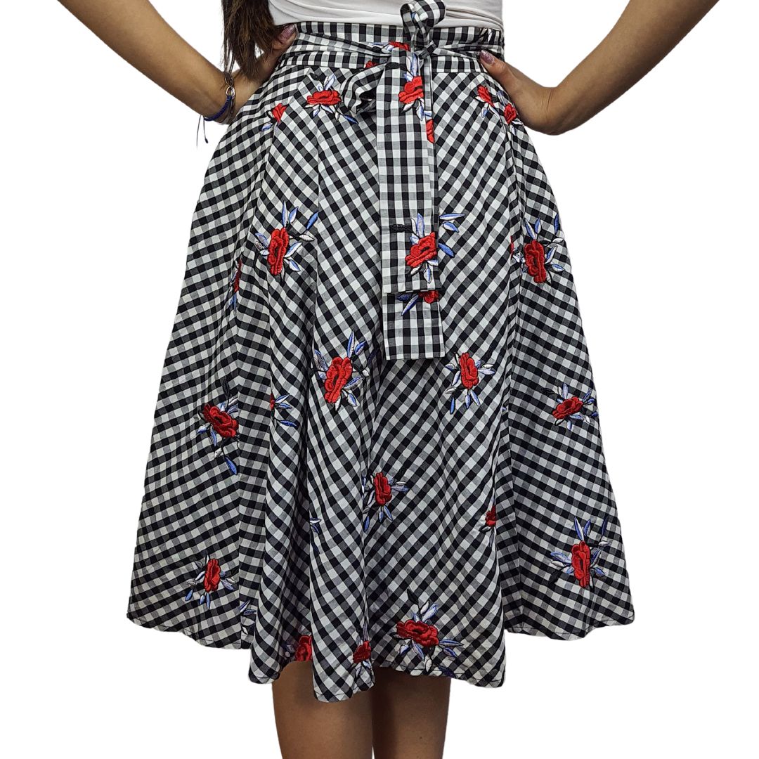 Falda Vero Moda Negro Style FRAYA JASMINE MIDI SKIRT(NN)