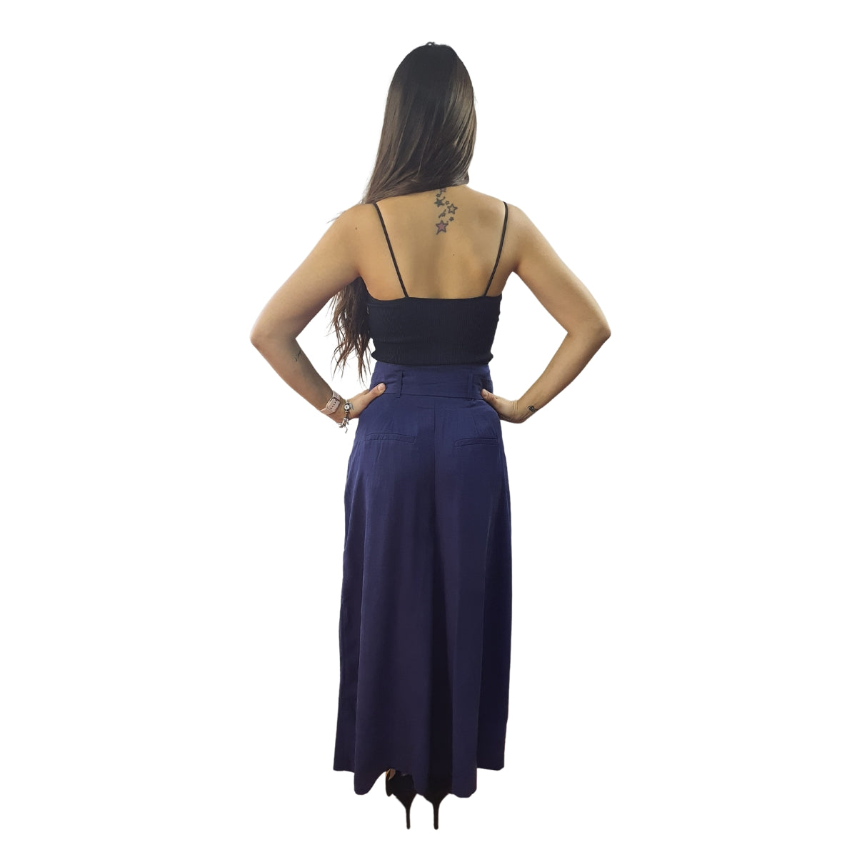 Pantalon Vero Moda Azul Oscuro Style SOFT 7/8 LOOSE PANTS(TP)