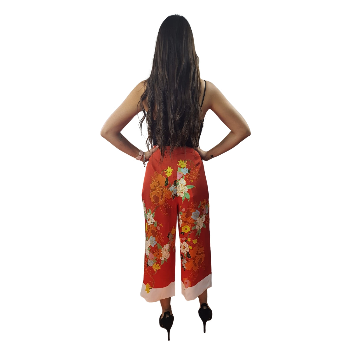 Pantalon Vero Moda Naranja Style GUISELLE 7/8 STRAIGHT PANTS(VMC-NN)