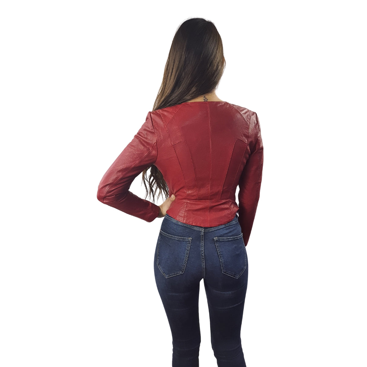 Chaqueta Vero Moda Rojo Style GENEVA L LEATHER JKT(VMC-RN)