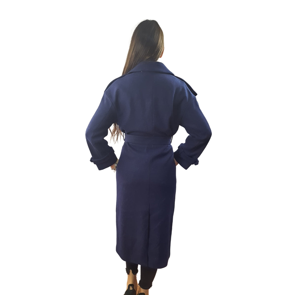 Blazer Vero Moda Azul Oscuro Style EC OVERSIZE L/S WOOL COAT(VMC-NL)