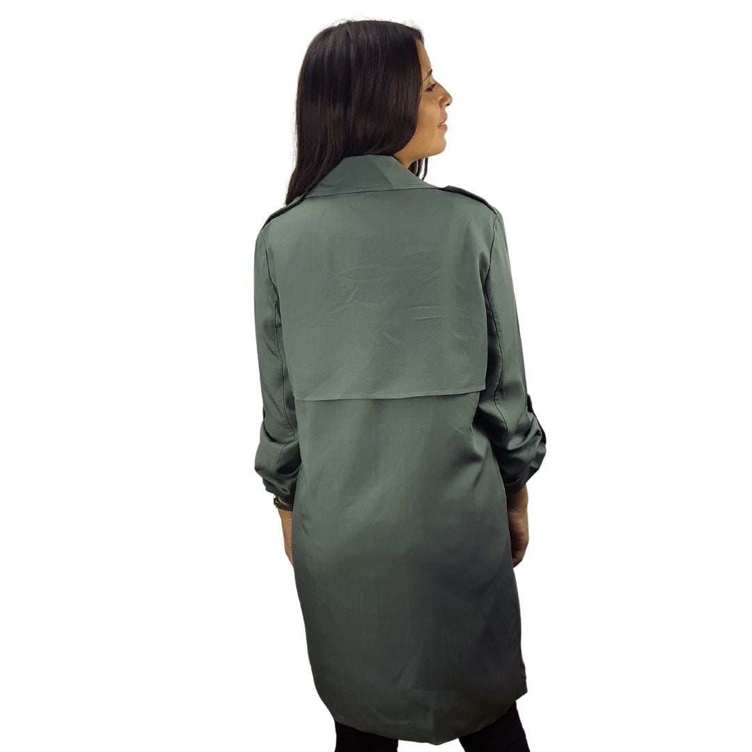 Tapado Vero Moda Verde Style STARRY NARCISSUS L/S COAT(LL)
