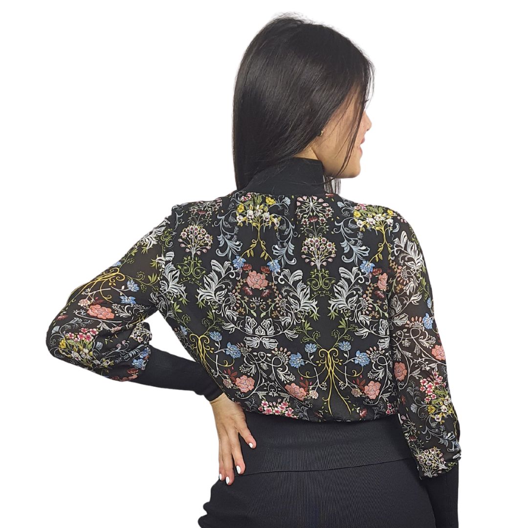 Blusa Vero Moda Negro Style JENNIFER L/S TOP(NR)