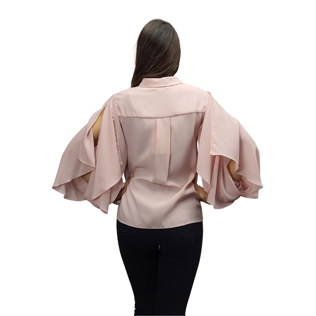 Blusa Vero Moda Rosa Vieja Style WINDY L/S SHIRT(VMC-PF)