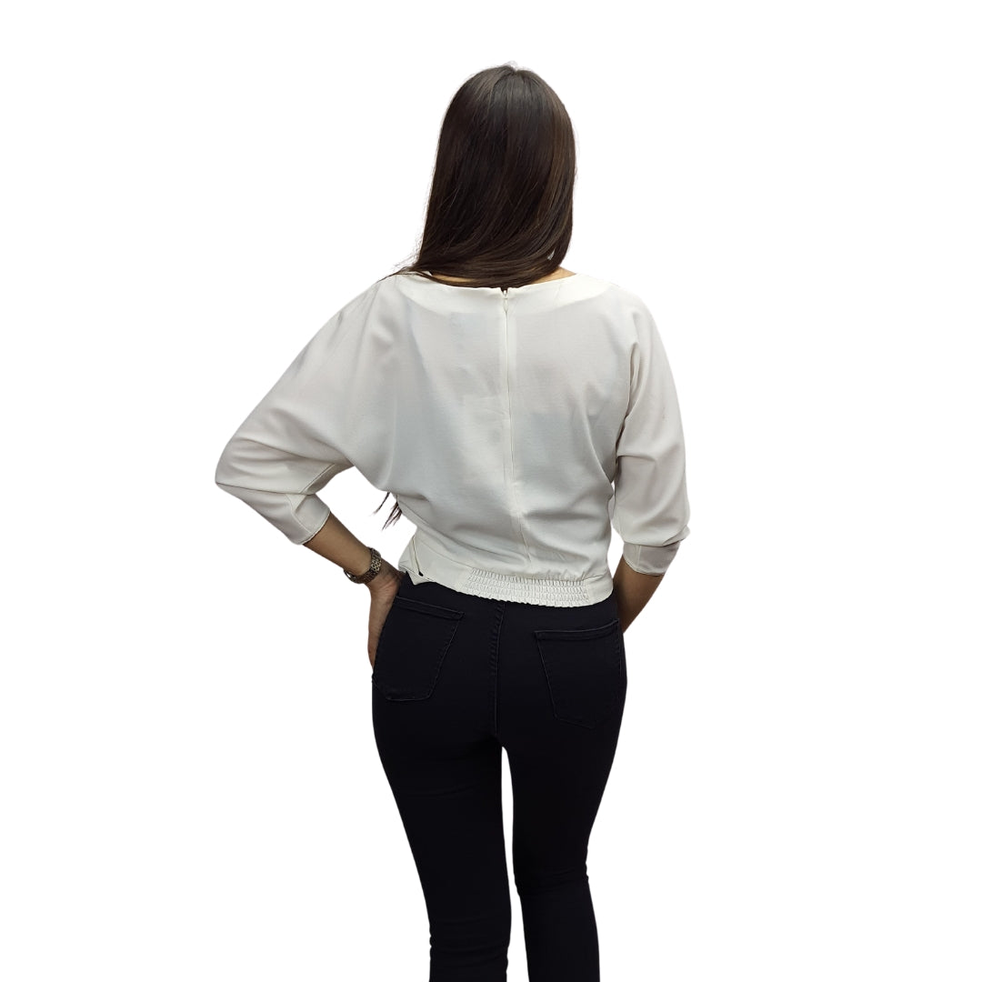 Blusa Vero Moda Blanco Style ZOEY 3/4 TOP(MW-EC-2)