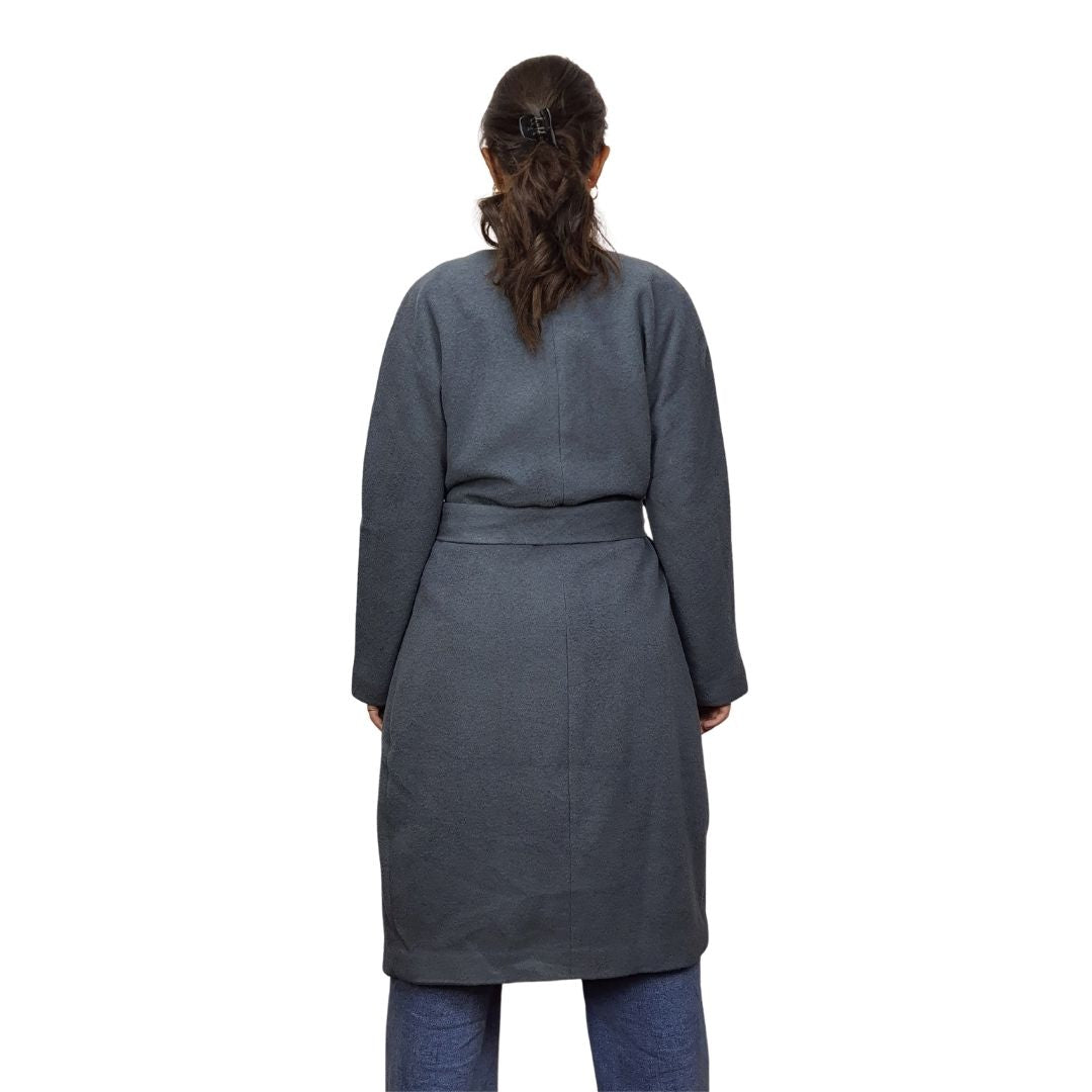 Blazer Vero Moda Gris Style BEATE L/S WOOL COAT(NL)