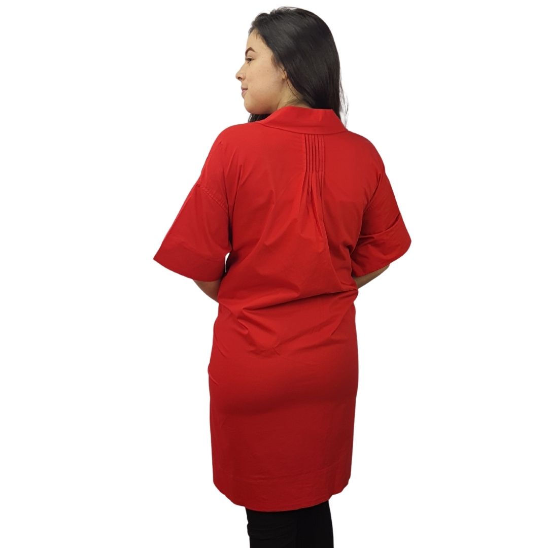 Vestido Vero Moda Rojo Style LIZ 1/2 LONG SHIRT(VMC-TP-ET-3)