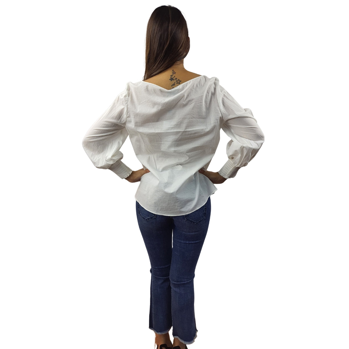 Blusa Vero Moda Blanco Style LINDY 3/4 TOP(NC)