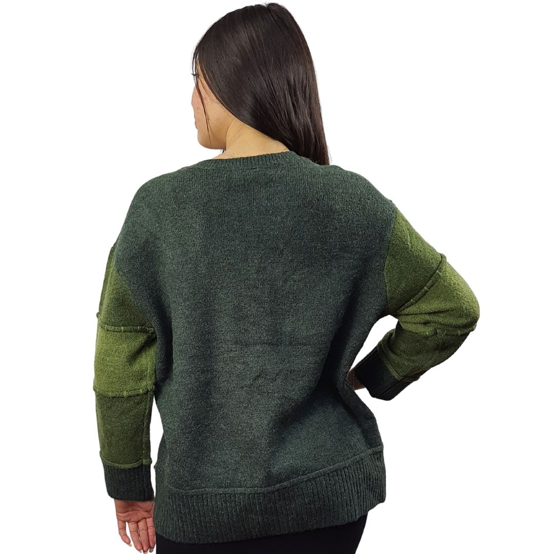 Sweater Vero Moda Verde Style PATE L/S KNIT(PF)