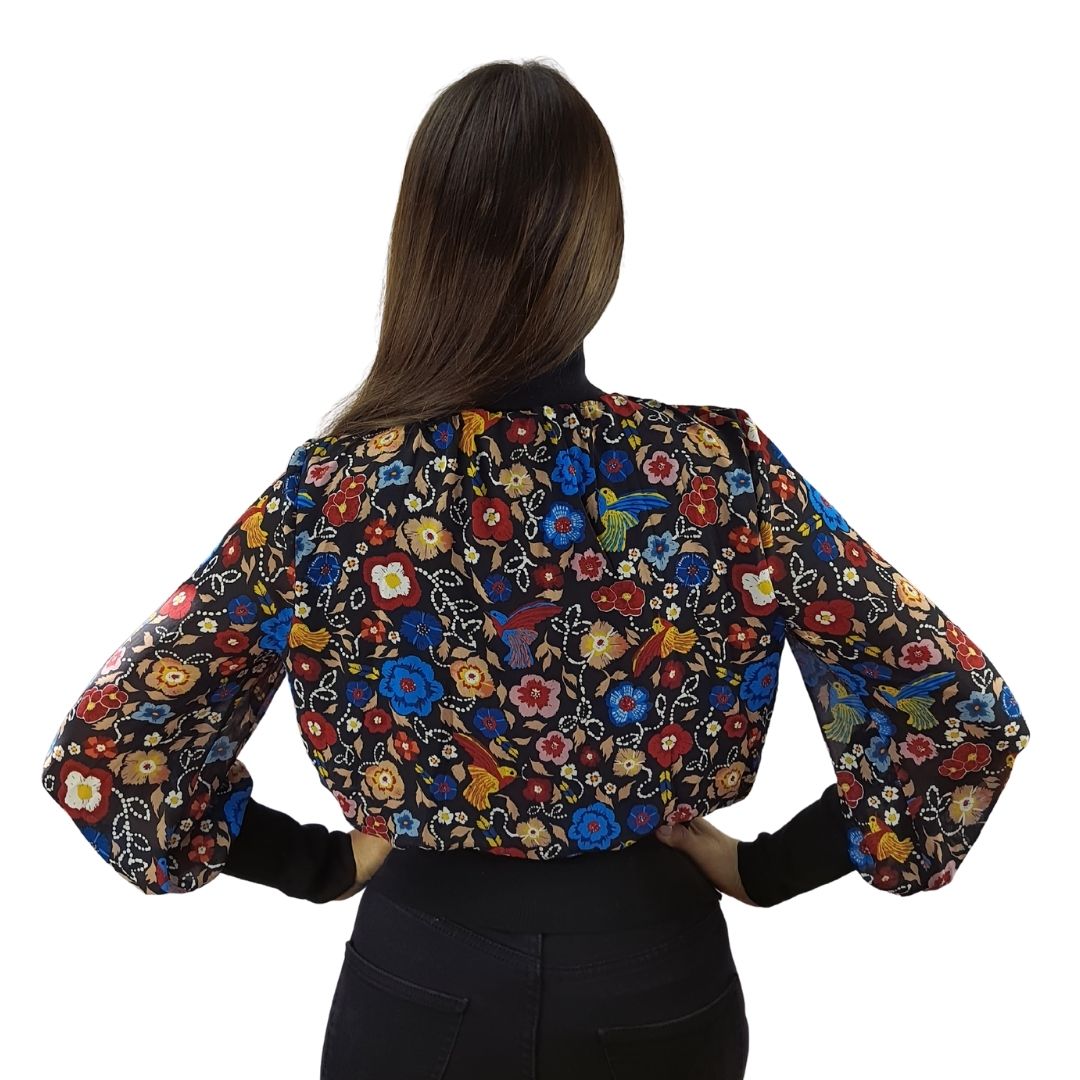 Blusa Vero Moda Negro Style ARCOS L/S TOP(NR)