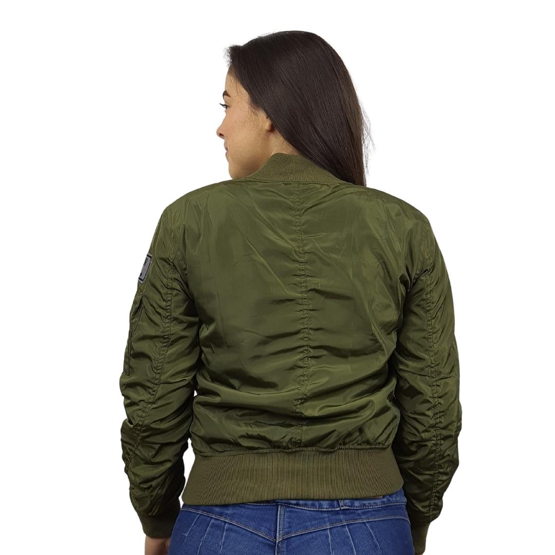 Chaqueta Vero Moda Verde Militar Style PATCHY L/S BOMBER JACKET(NL)