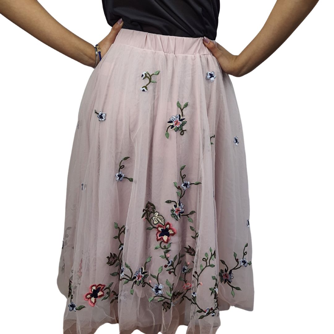 Falda Vero Moda Rosa Vieja Style MERIDA JERSEY SKIRT(VMC-NR)