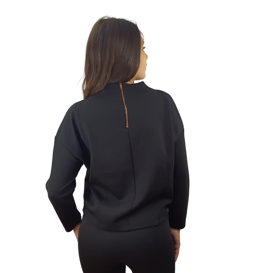 Polera Vero Moda Negro Style BOM L/S TOP(UM)
