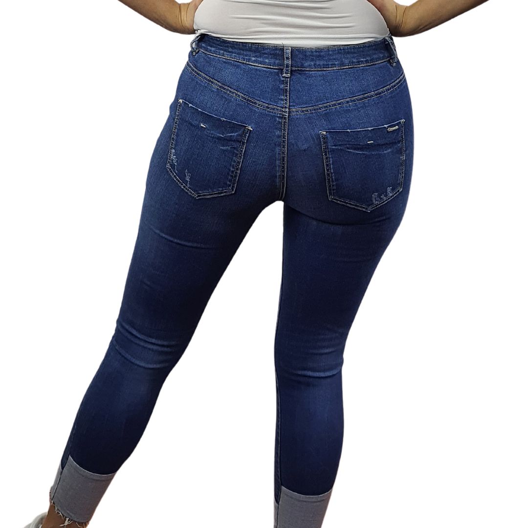 Jeans Vero Moda Azul Style CLEVER 9/10 MW X-SLIM JEANS(NR)