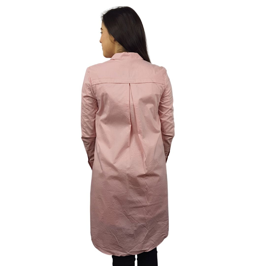 Vestido Vero Moda Rosado Style GUETTA L/S LONG SHIRT(BN-EC-2)