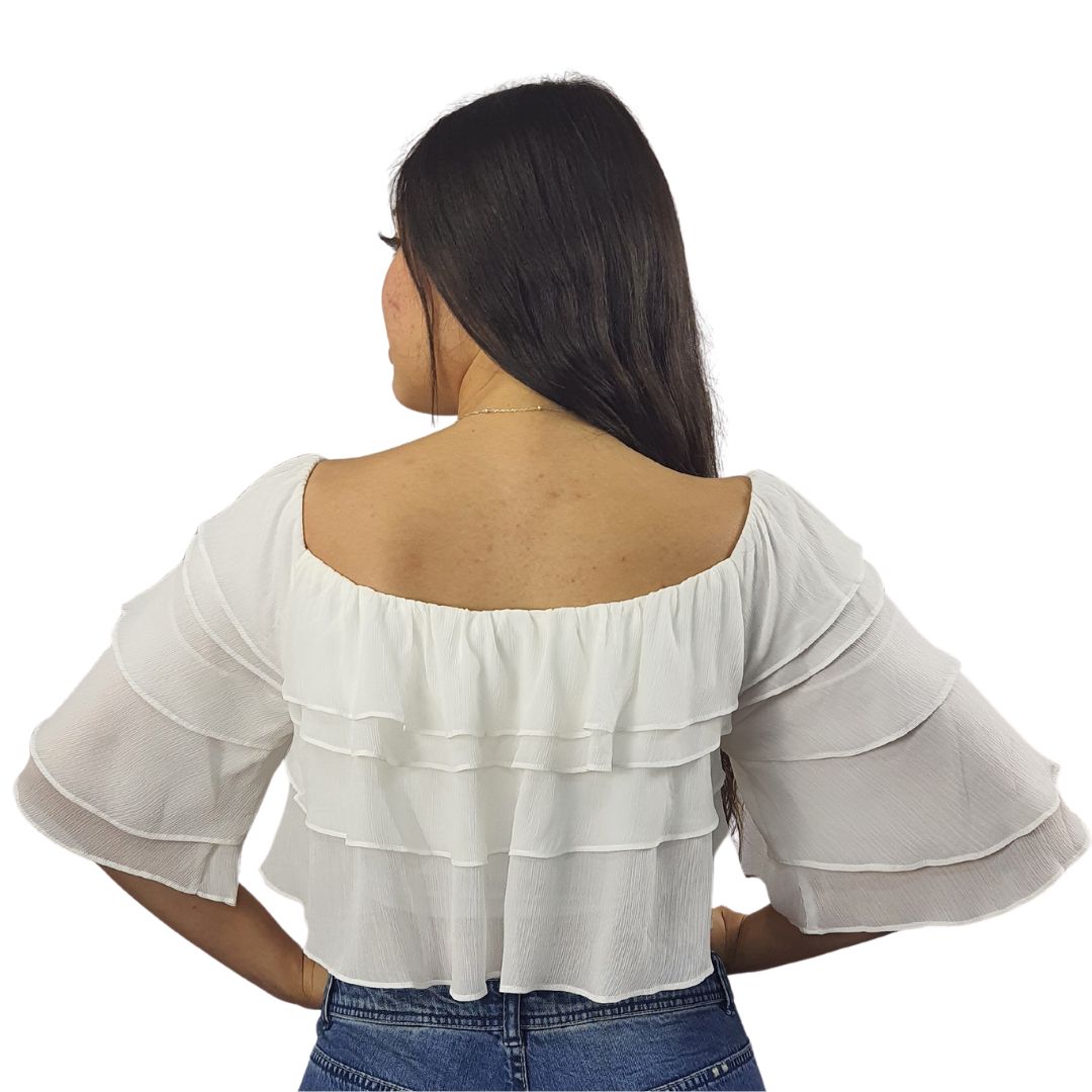 Top Vero Moda Blanco Style NATALIE 1/2 TOP(EL)