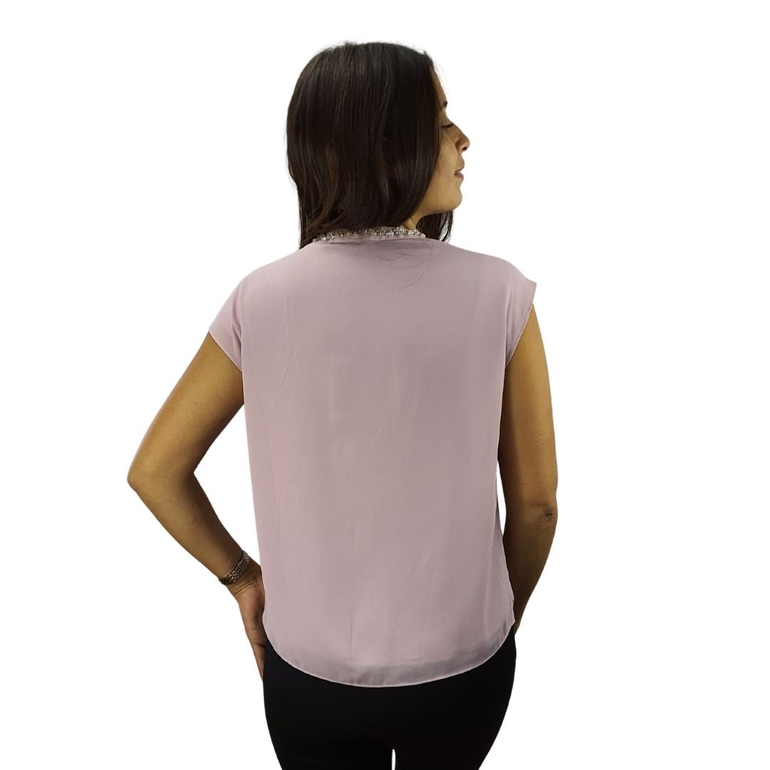 Blusa Vero Moda Rosa Vieja Style SALOME S/L SHIRT(VMC-NN)