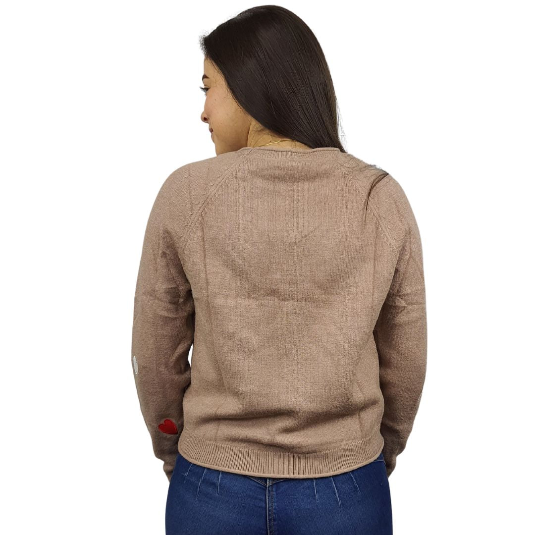 Sweater Vero Moda Marron Claro Style CHOICE MORNING L/S KNIT-OR