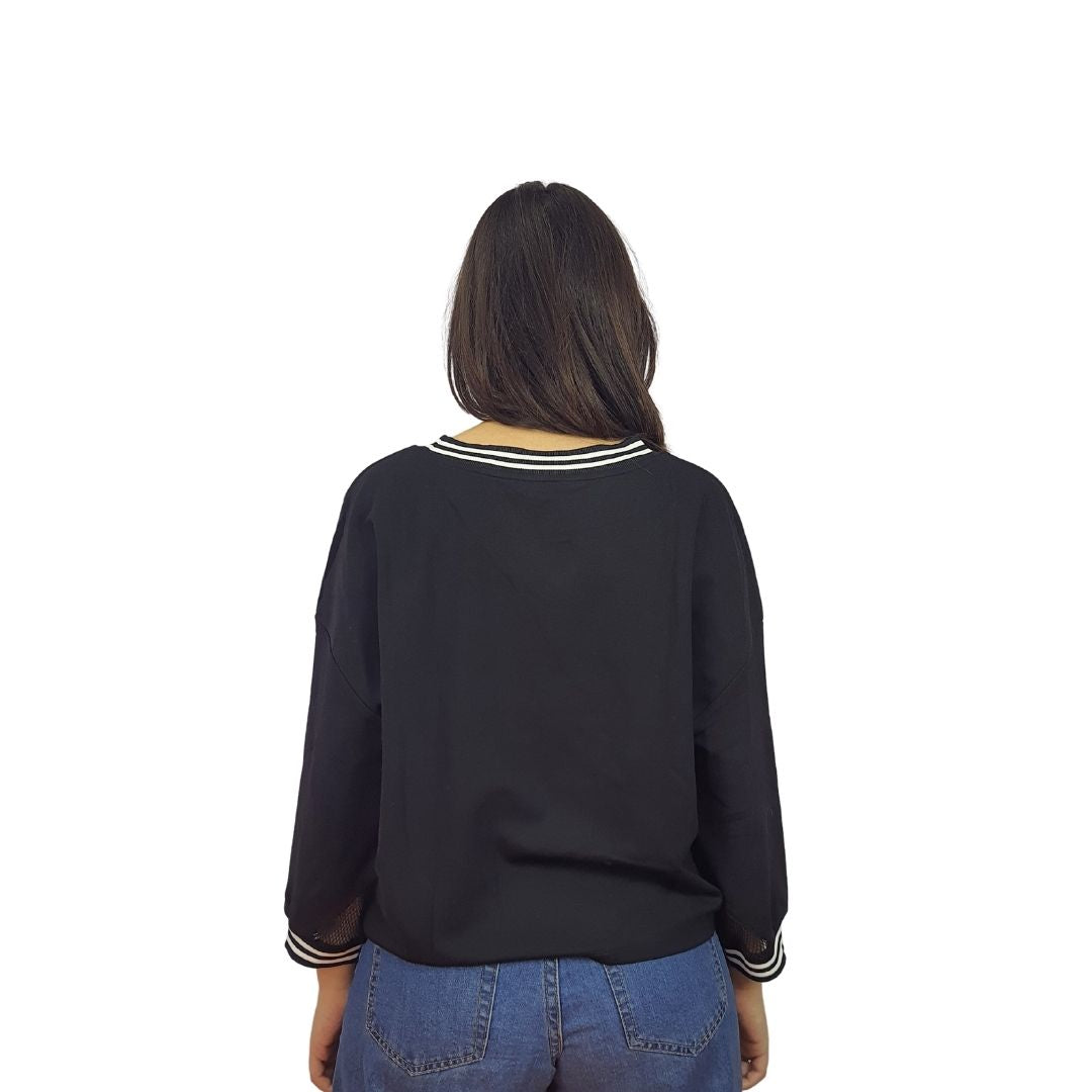 Blusa Vero Moda Negro Style YARN 3/4 TOP(PM-CT-2)