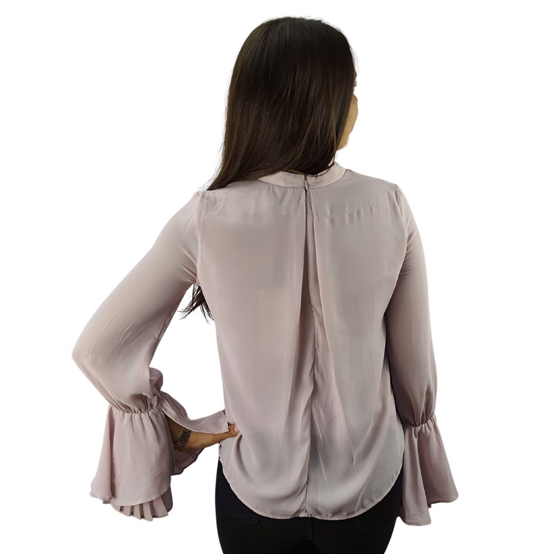 Blusa Vero Moda Rosaa Vija Style MELODY L/S WOVEN TOP(VMC-PF)