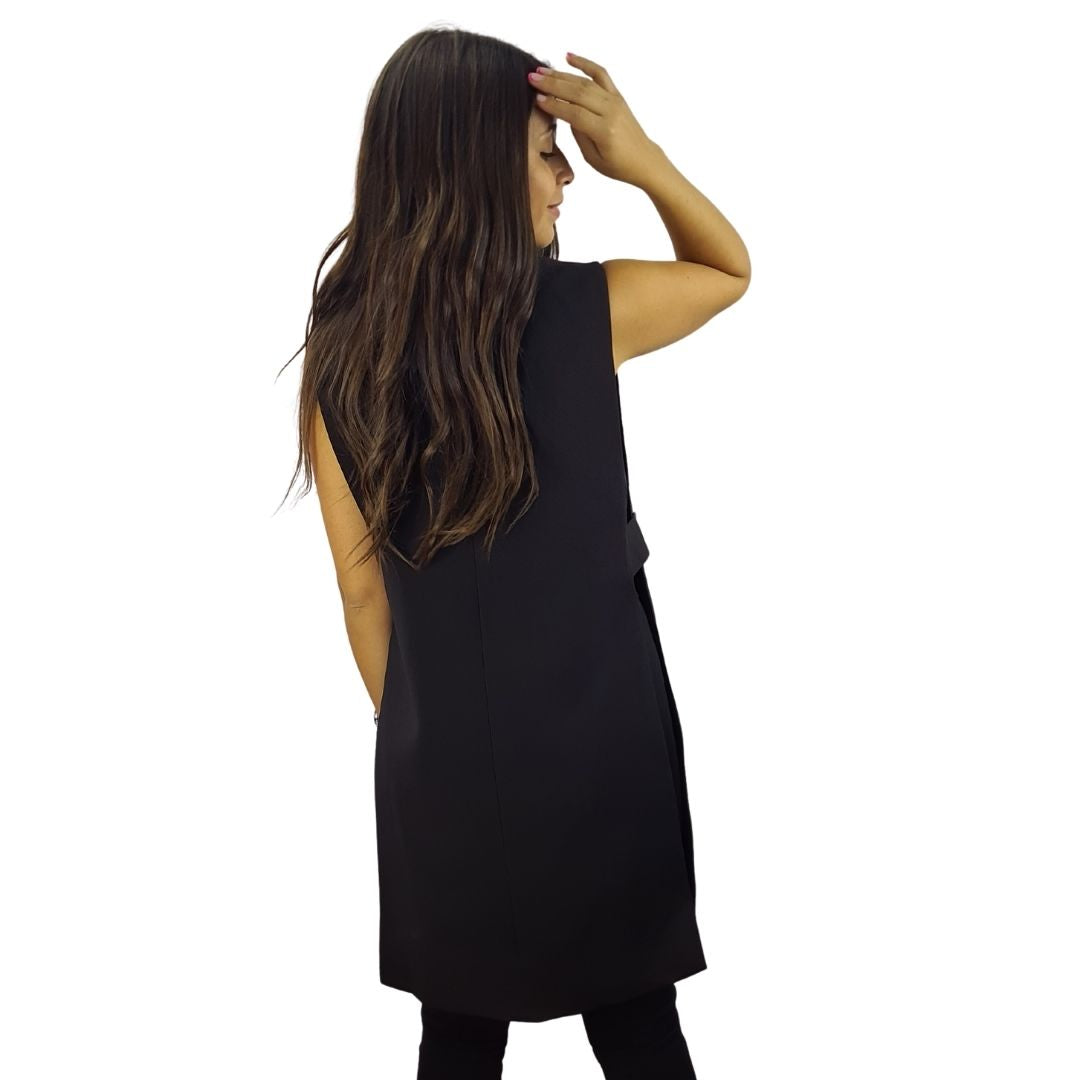 Blazer Vero Moda Negro Style ROSALIE WAISTCOAT(VMC-NC)