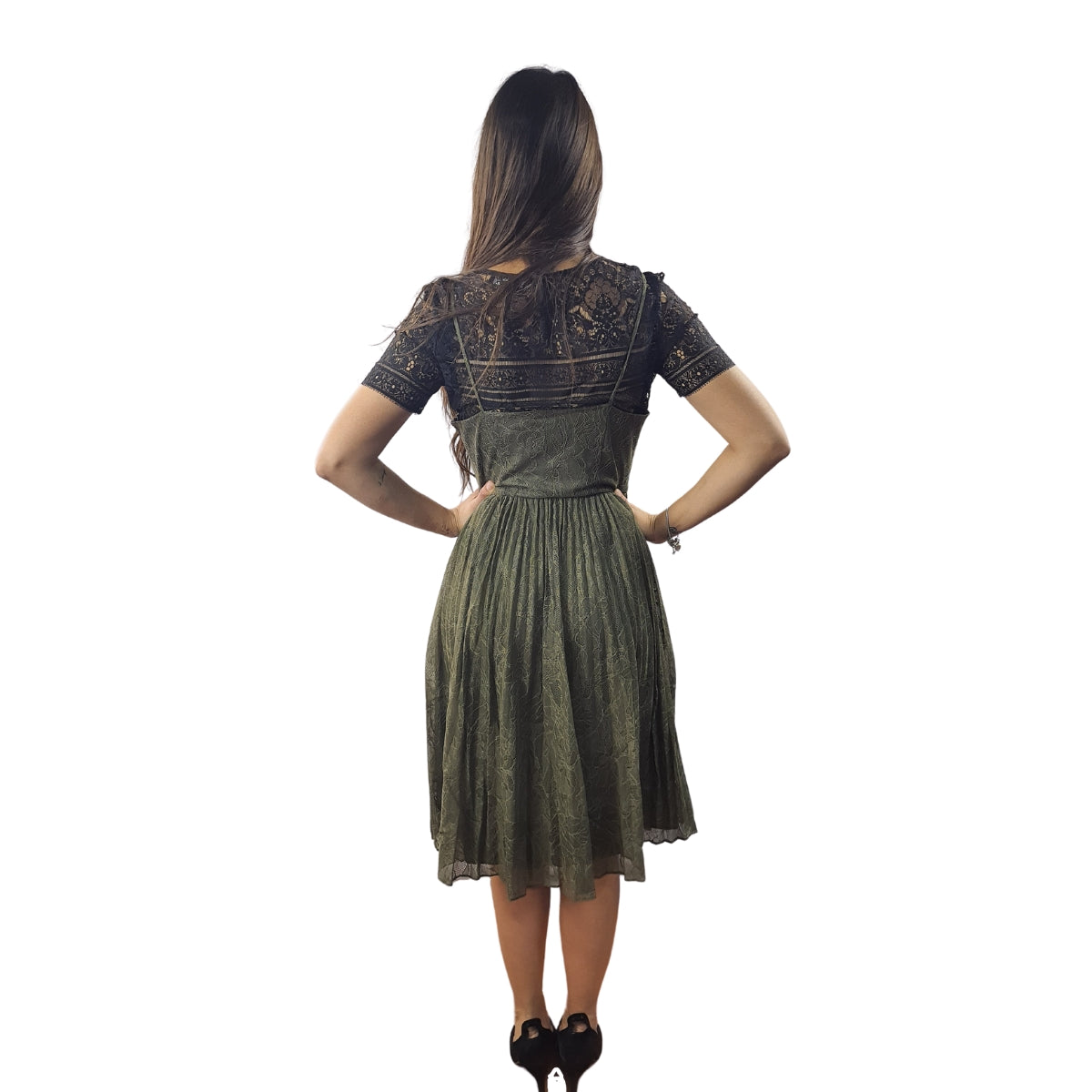 Vestido Vero Moda Verde Style ENYO S/S DRESS SET(NN)
