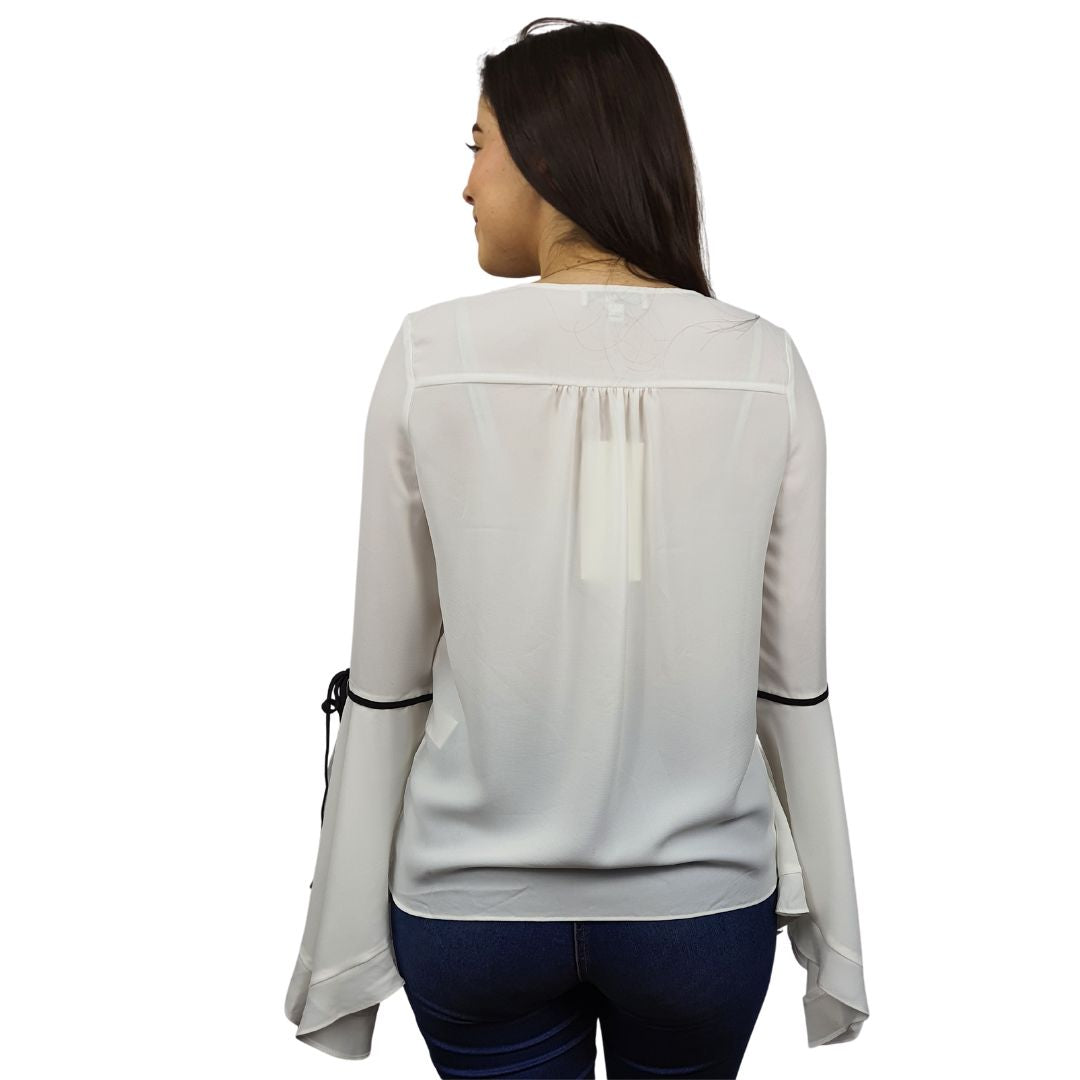 Blusa Vero Moda Blanco Style KRISTIN L/S WOVEN TOP(VMC-NR)