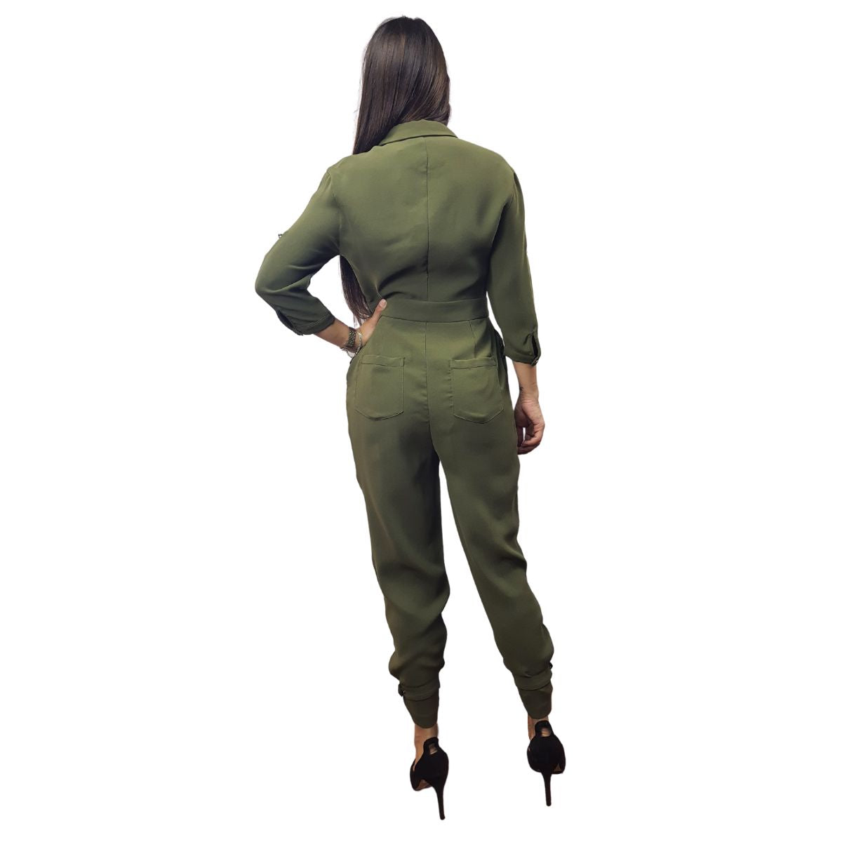 Entero Vero Moda Verde Style HONEYMOON ZIPPER CARROT CATSUIT(NL)