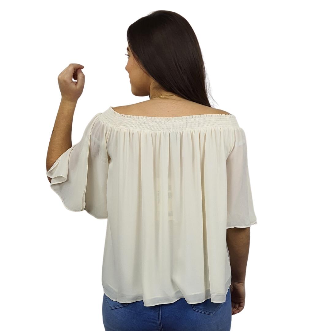 Blusa Vero Moda Crema Style LEA 1/2 TOP(NR)