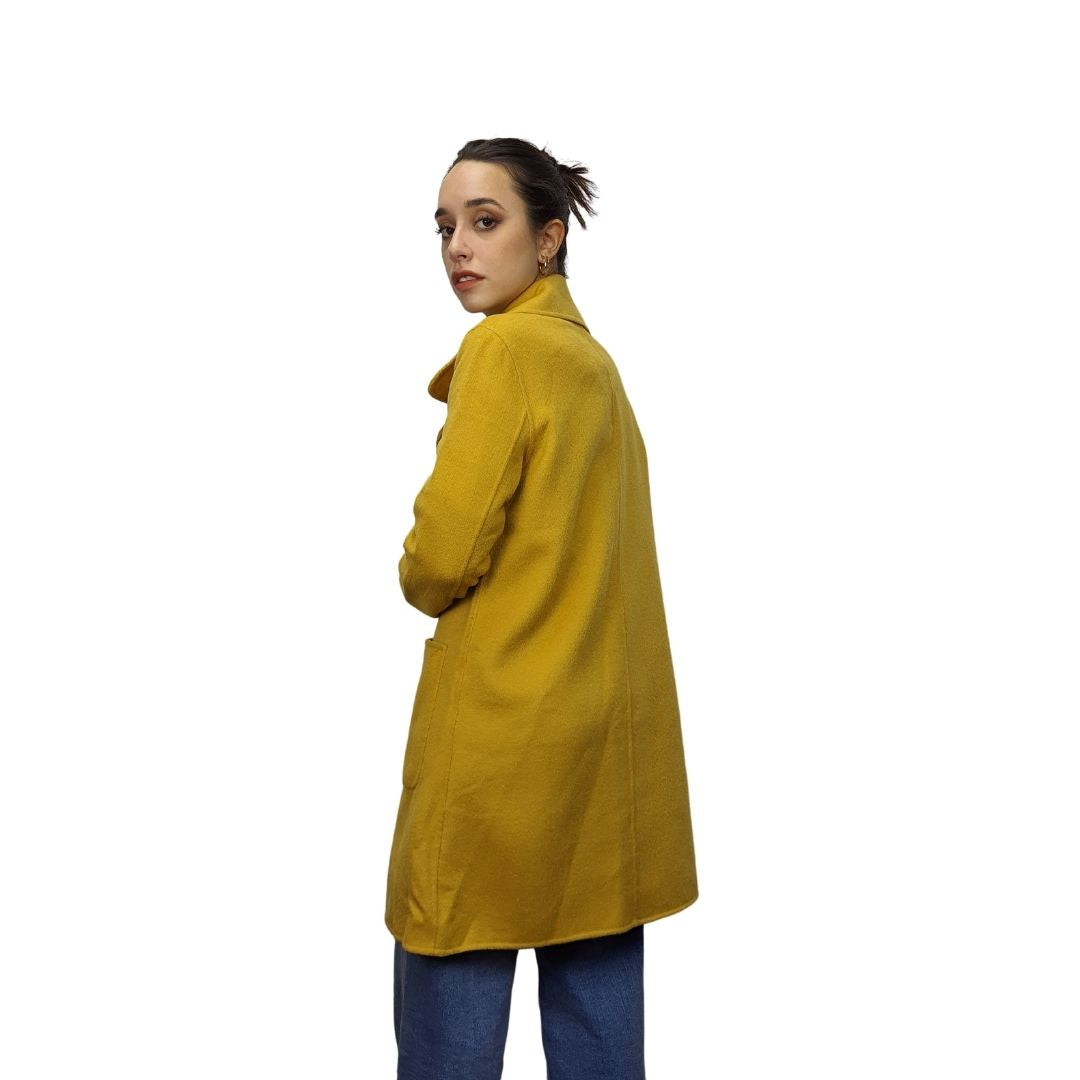 Blazer Vero Moda Mostaza Style RESTRICT DF L/S WOOL COAT(DR)