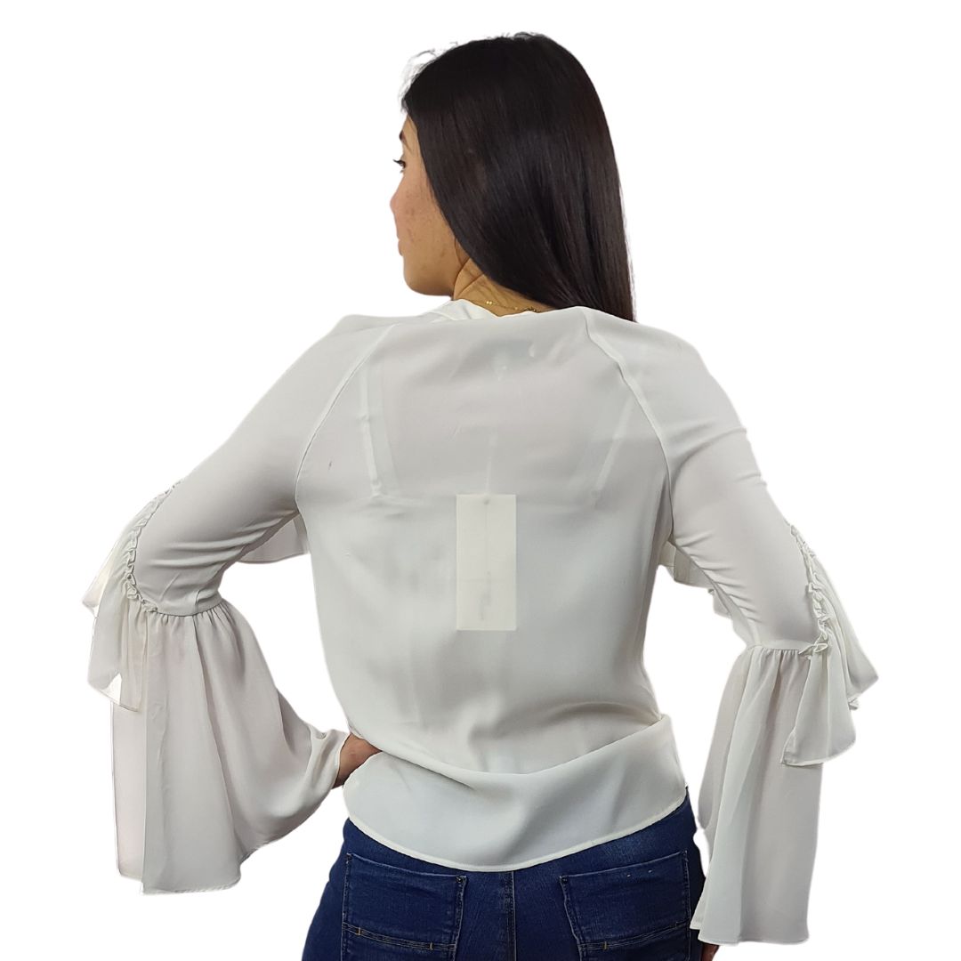 Blusa Vero Moda Blanco Style RAY L/S SHIRT(VMC-NR)