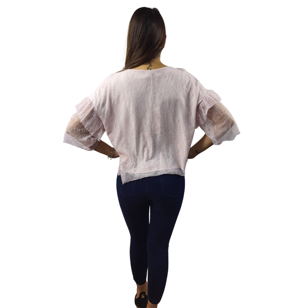 Blusa Vero Moda Rosa Vieja Style JOHN 3/4 JERSEY TOP(VMC-BJ)