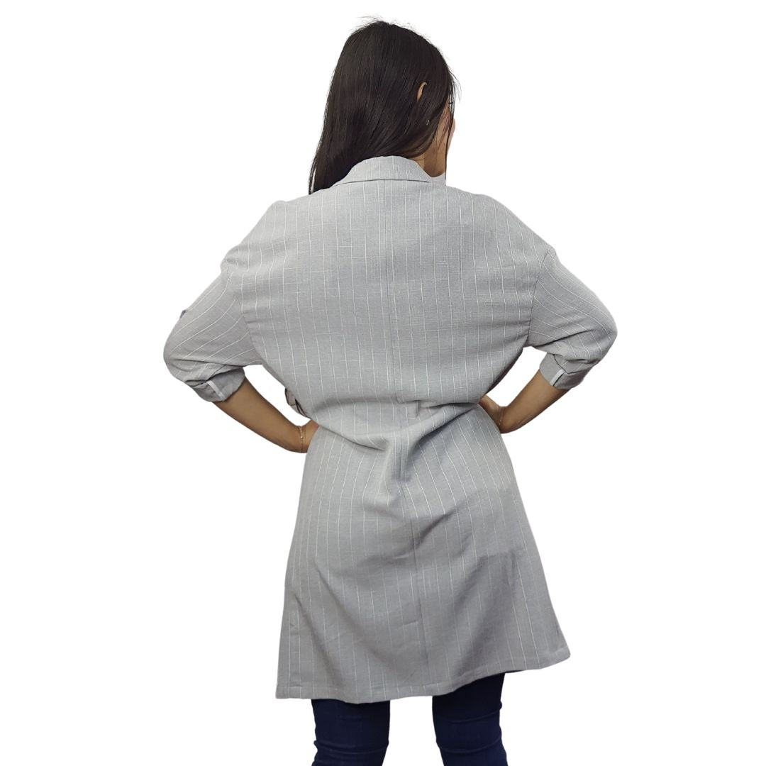 Blazer Vero Moda Gris Claro Style ROSE 3/4 BLAZER(VMC-PM-ET-3)