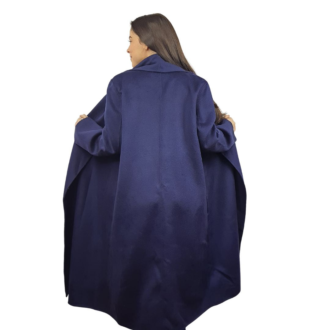 Blazer Vero Moda Azul Oscuro Style INK DF L/S WOOL COAT(COUTUREMADE)